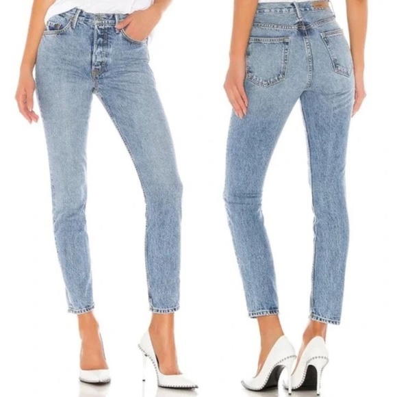 Agolde Karolina skinny jean in 'Clementine' wash - Picture 2 of 13